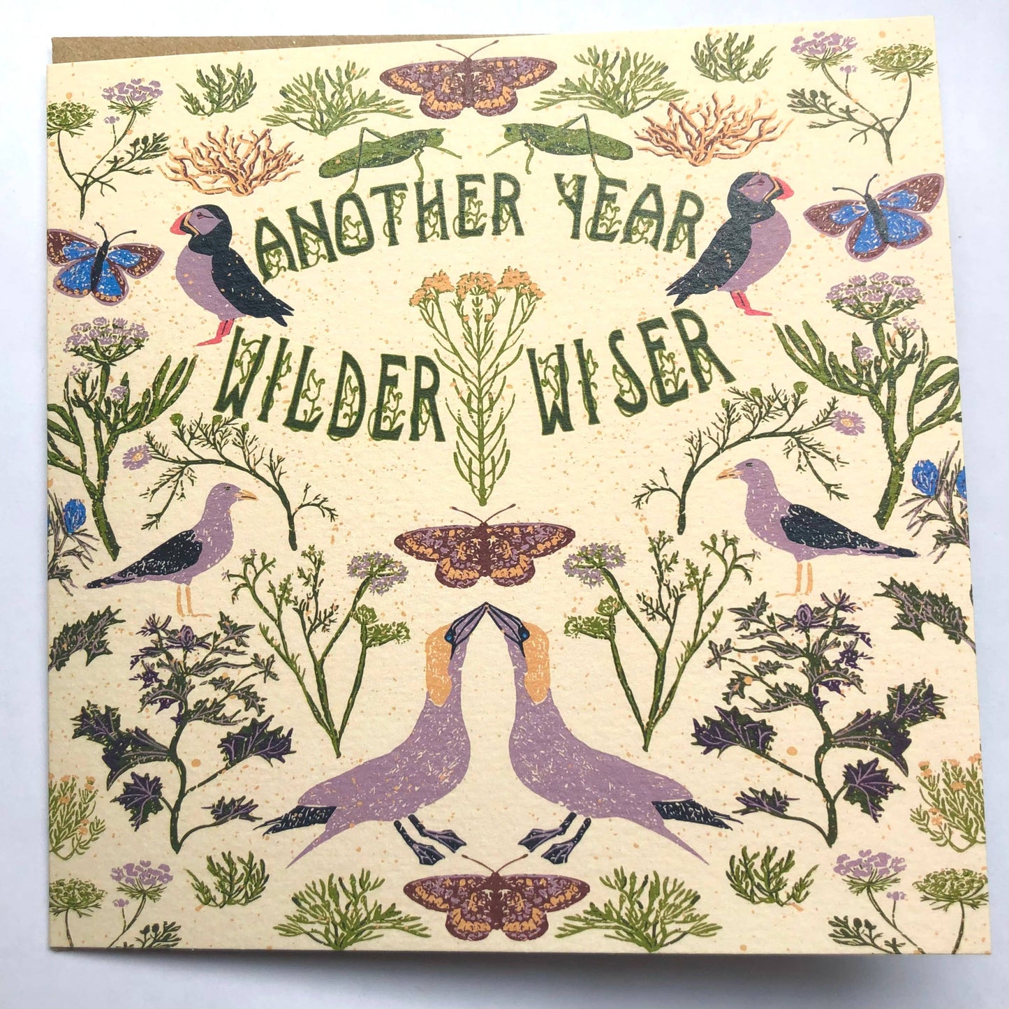 Birthday Card Another Year Wilder Wiser Coastal