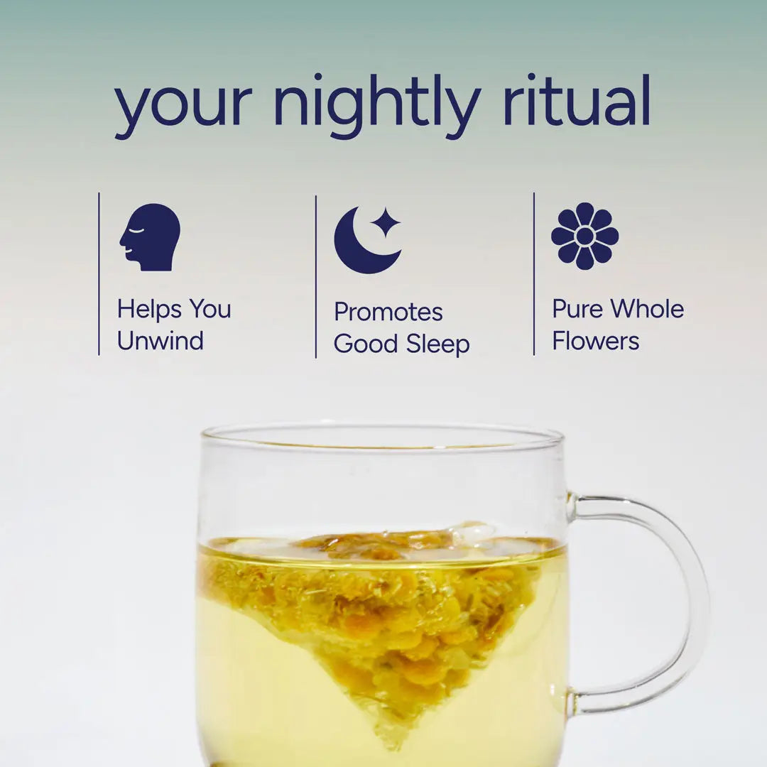 Sleepy Tea | Chamomile Tea Bags | Plastic-Free Pyramid Bags
