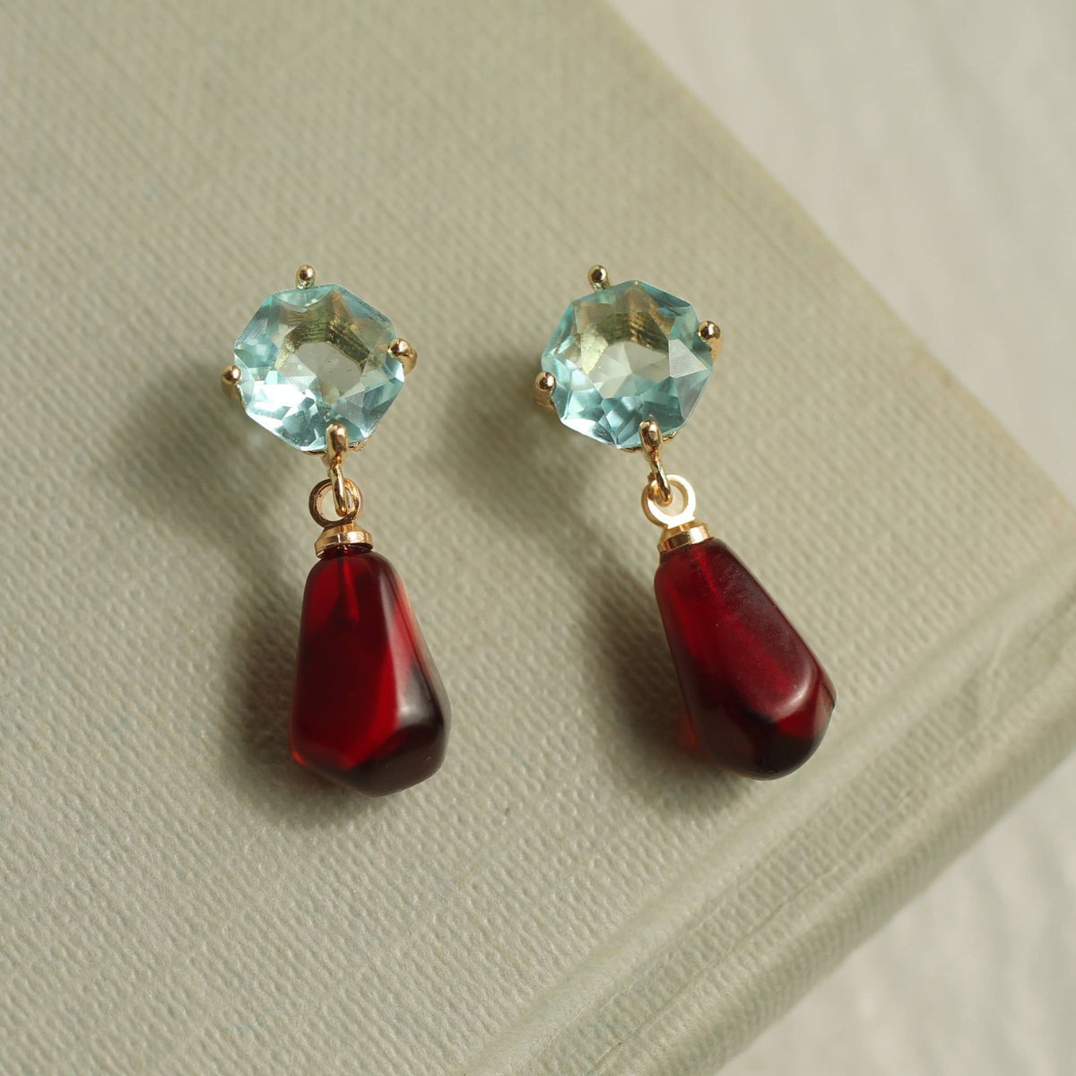 Pomegranate Drop Earrings