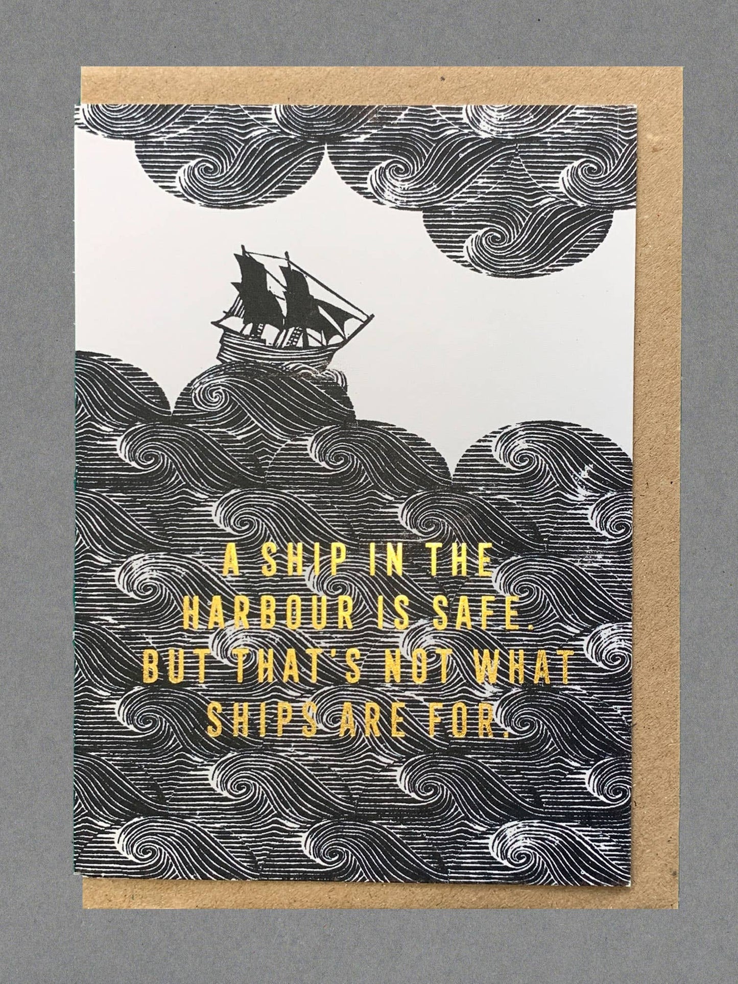 Ship In The Harbour card