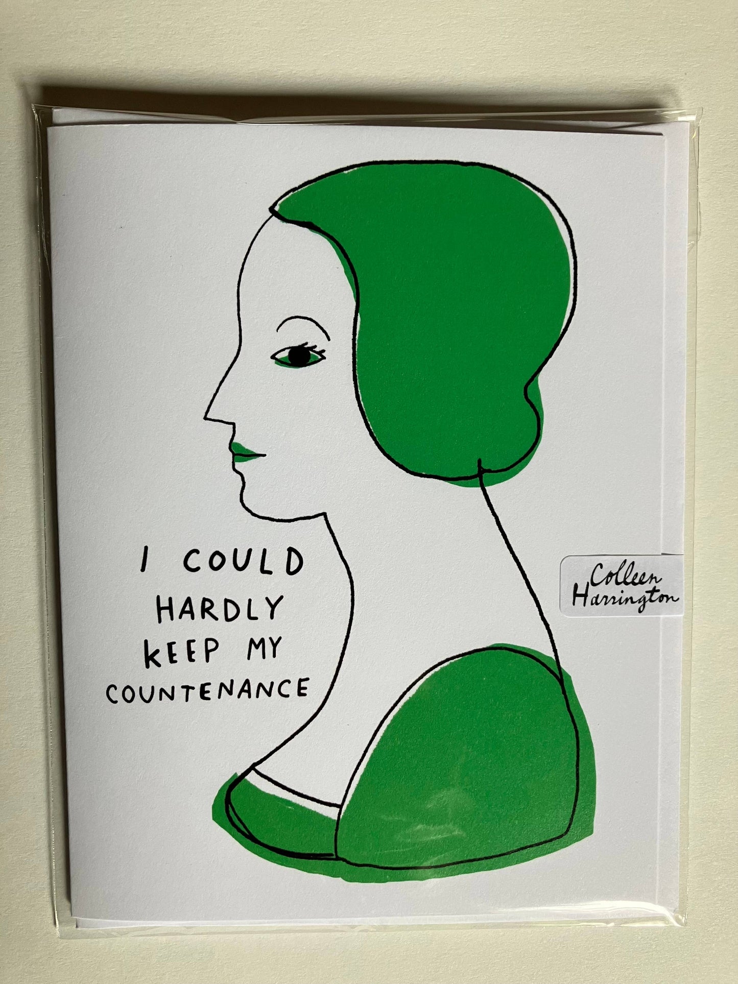 A2 Greeting Card - I Could Hardly Keep My Countenance