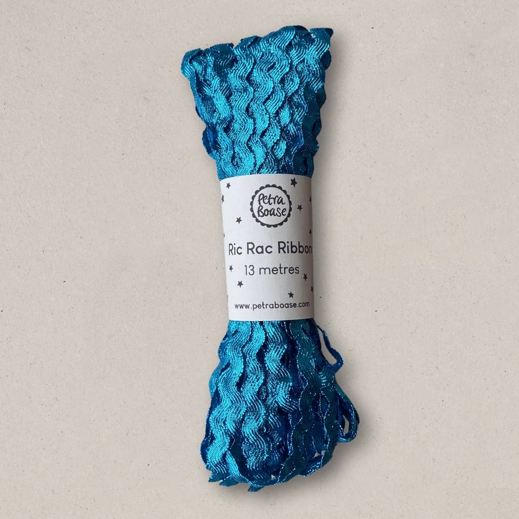 Ric Rac Ribbon 13m (Pack of 6) - Turquoise
