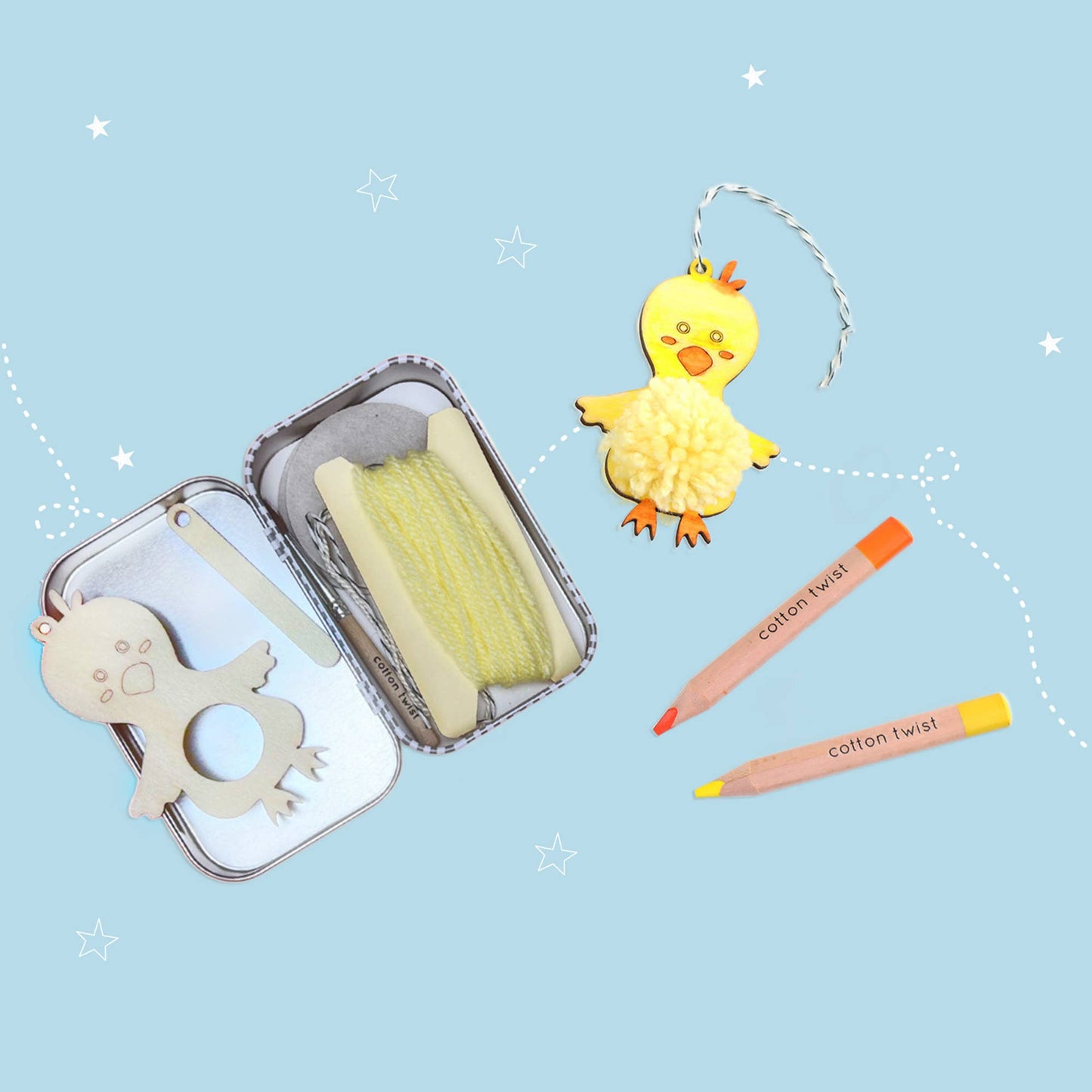 Make Your Own Pom Pom Chick Gift Kit