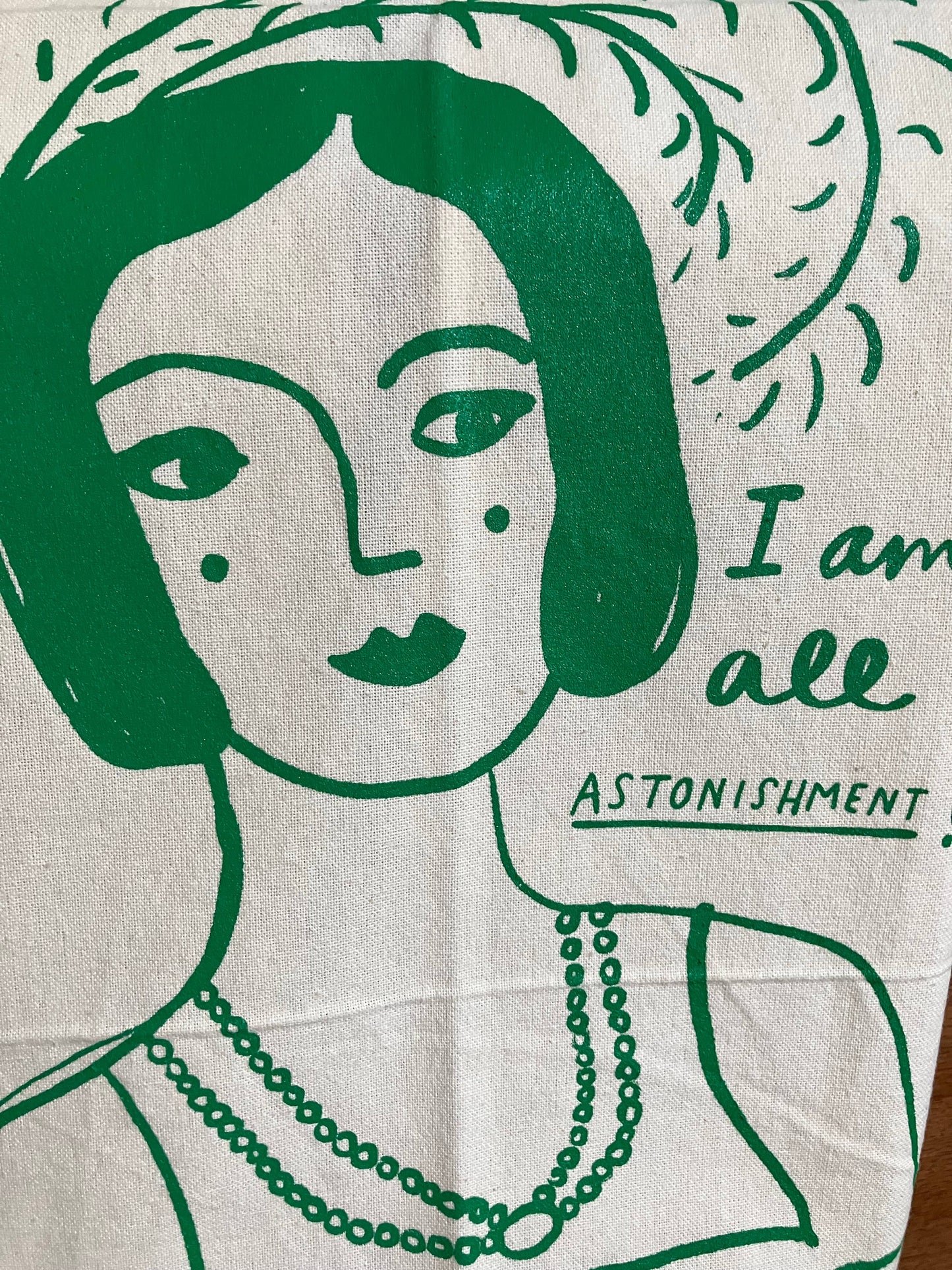 Torchon 100% coton - Jane Austen Je suis tout étonnement