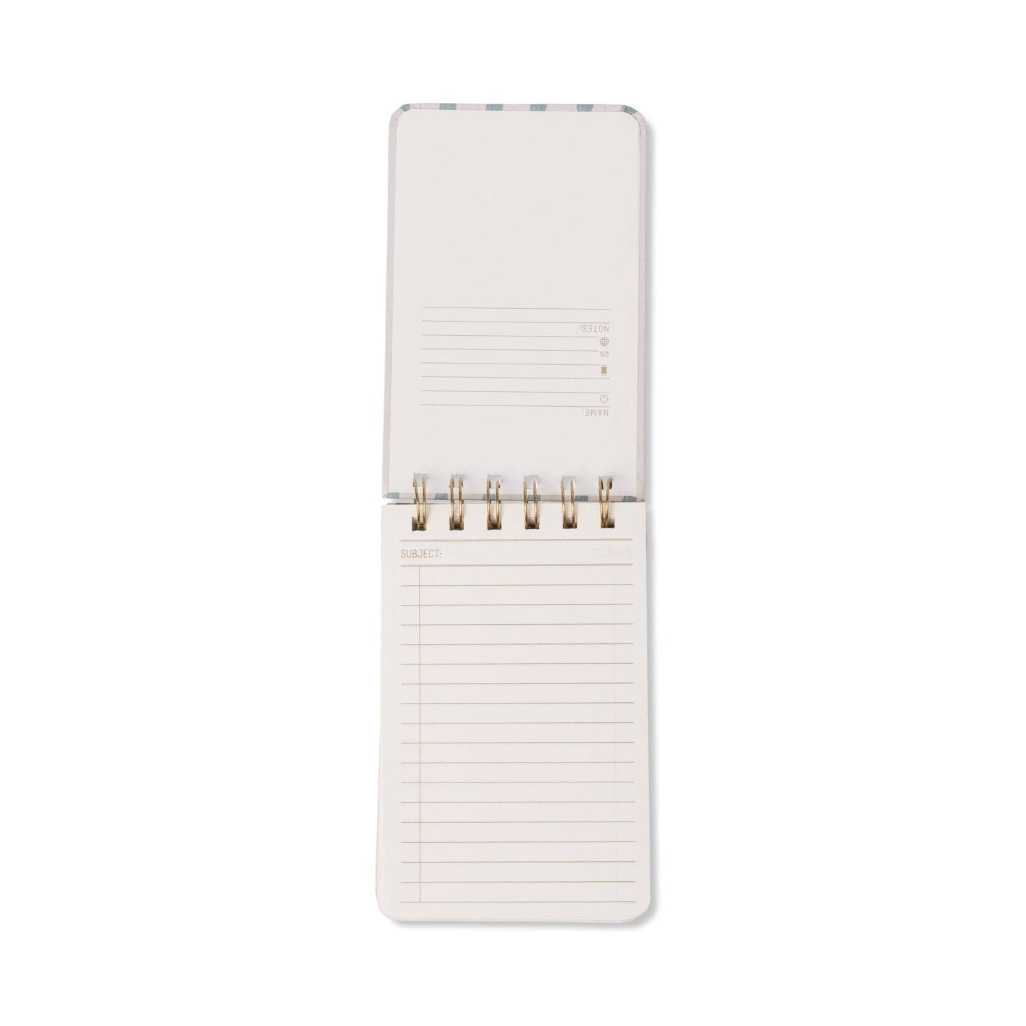 DesignWorks Ink Tulip Twin Wire Notepad - Wavy Blue