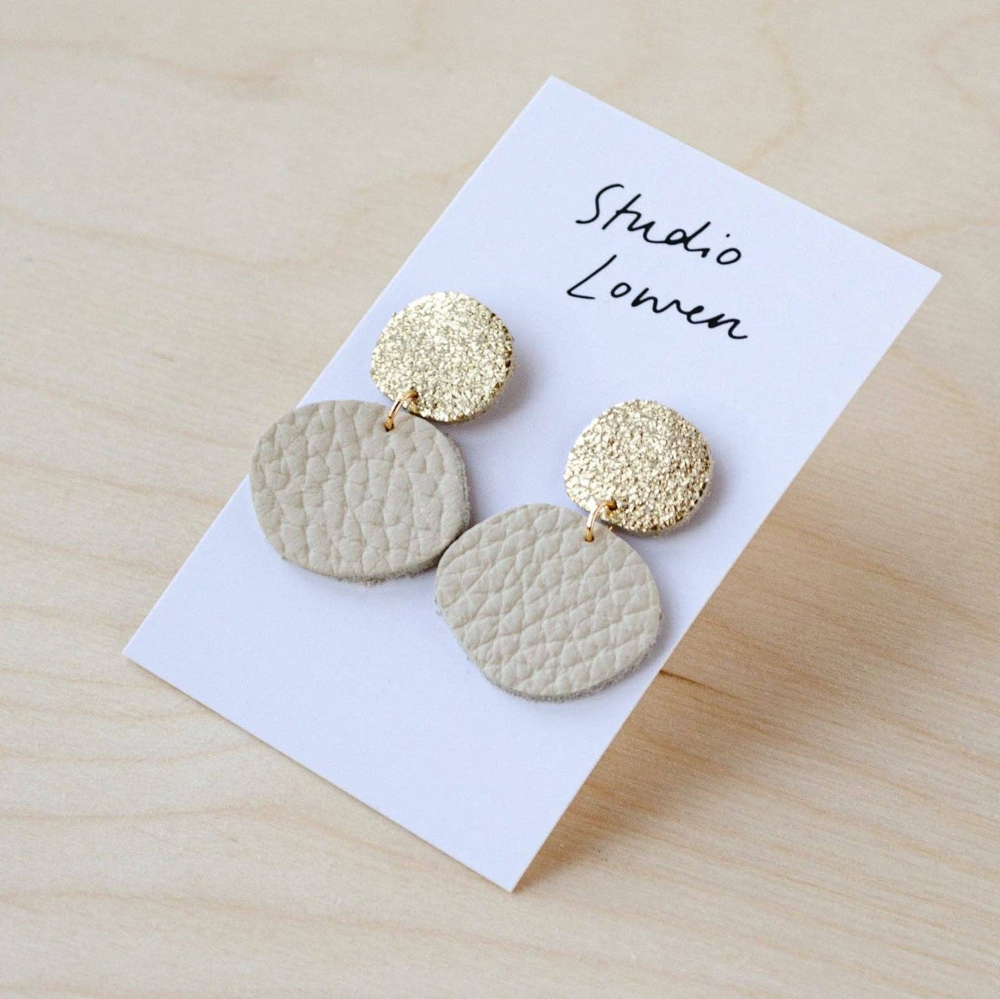 Bili Pop Leather Earrings