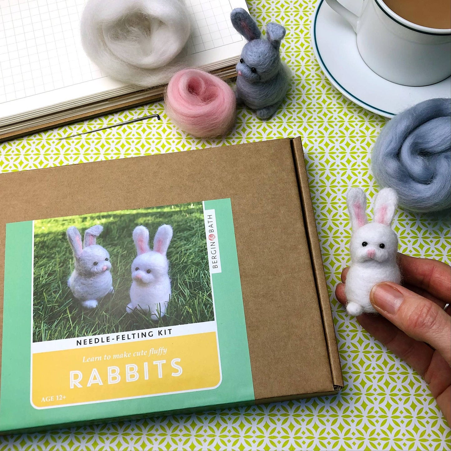 Needle Felting Kit - Rabbits