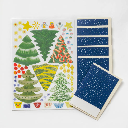 'Make Your Own Christmas Cards' Christmas Tree Set