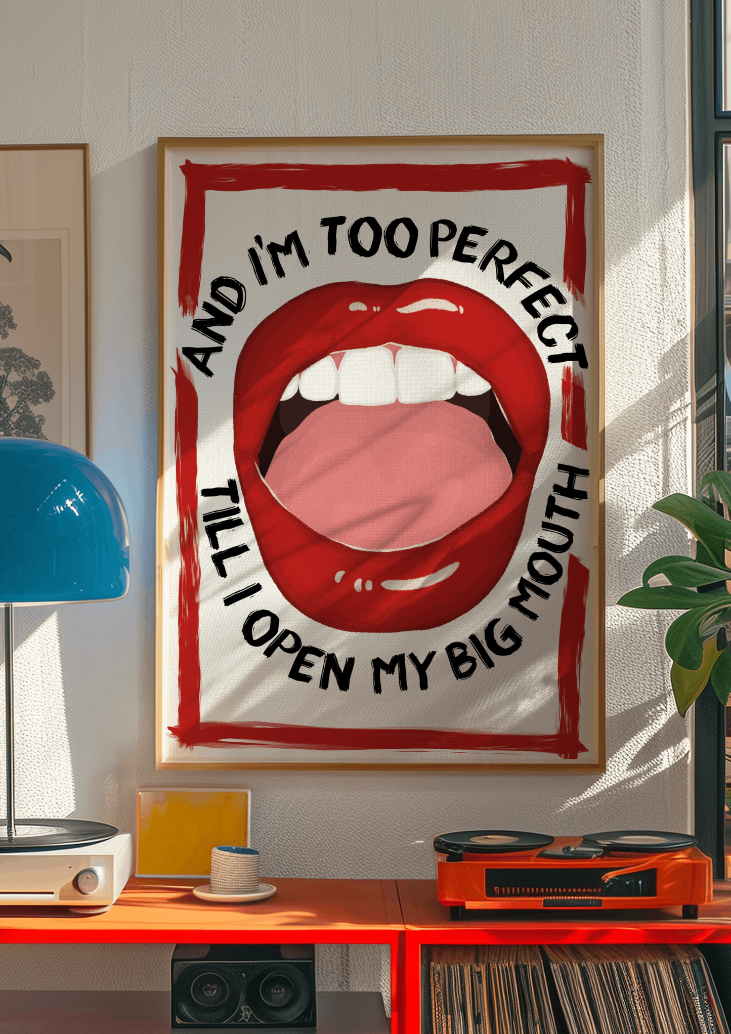 Till I Open My Big Mouth - Lola Young Messy Inspired Print