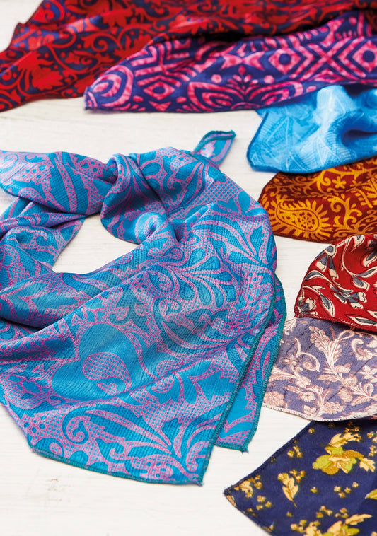 Recycled Sari Bandana