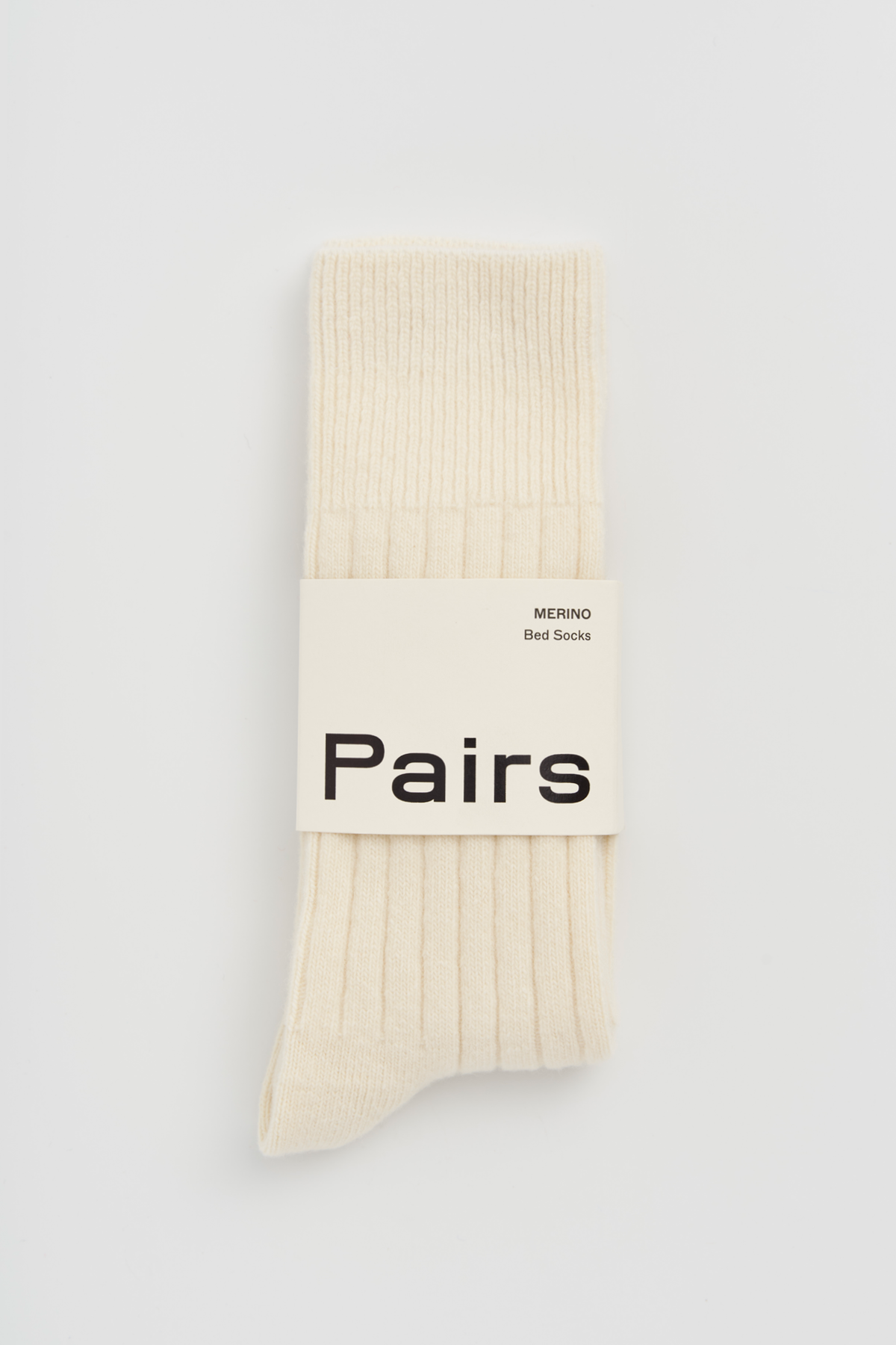 Clotted Cream Merino Bed Socks