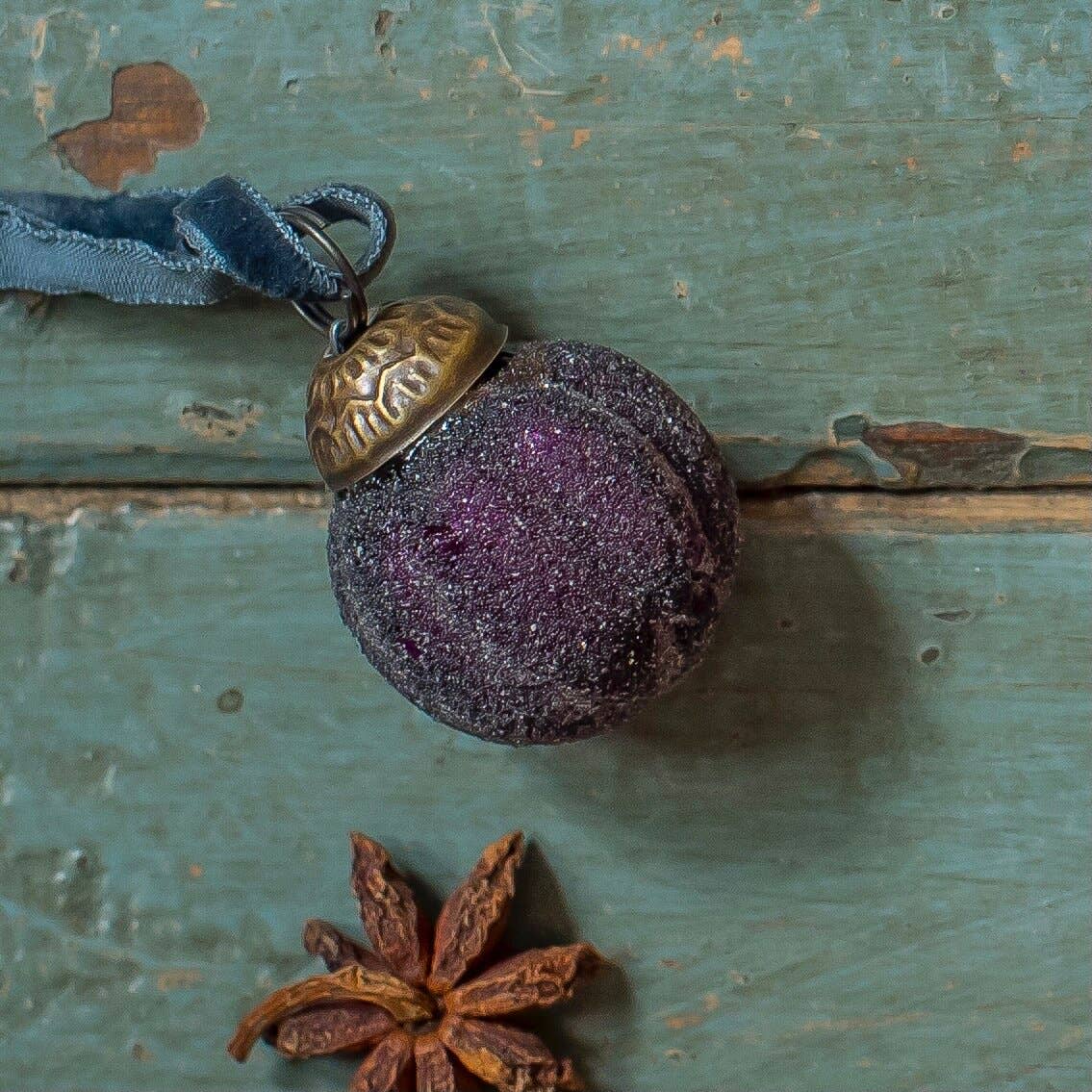 Mini Dark Purple Pumpkin Pastille Bauble