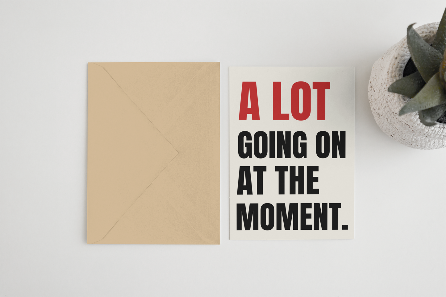 A lot going on at the moment inspired A6/5x7 card