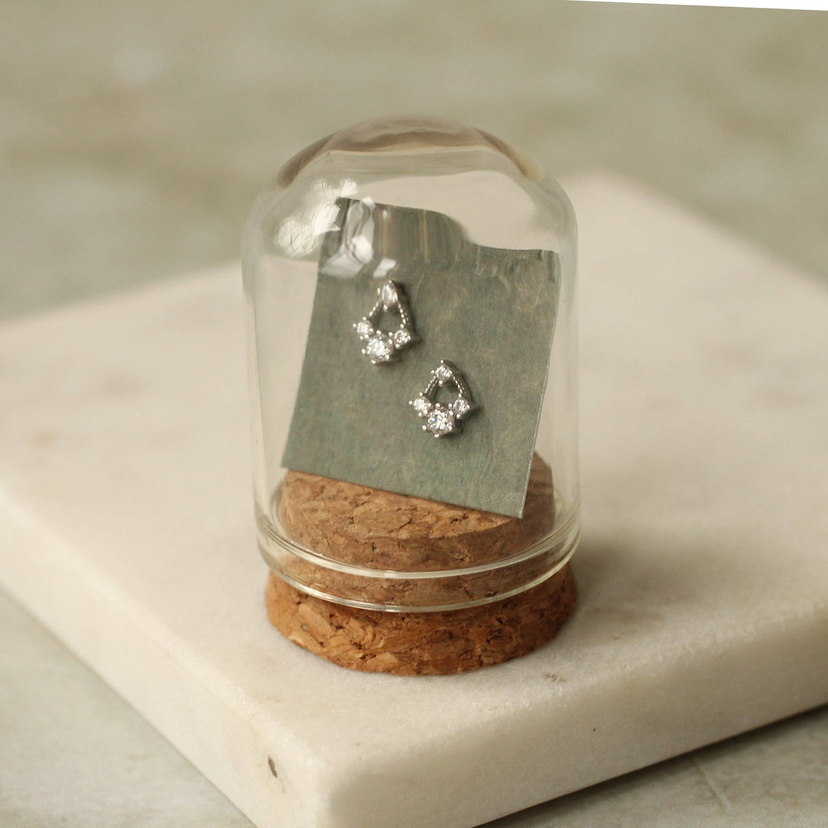 Sterling Silver Arch Stud Earrings