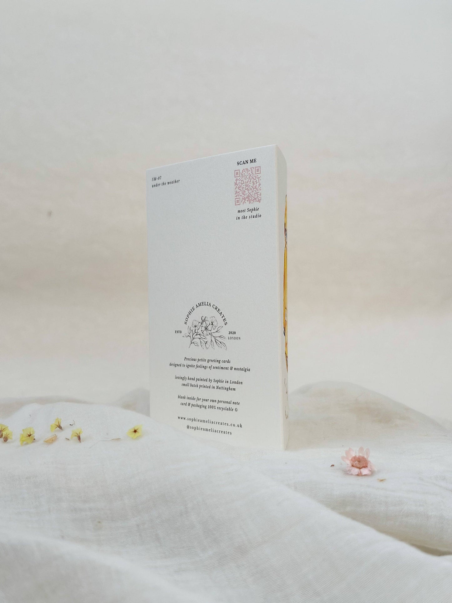 Under the weather - get well soon card
