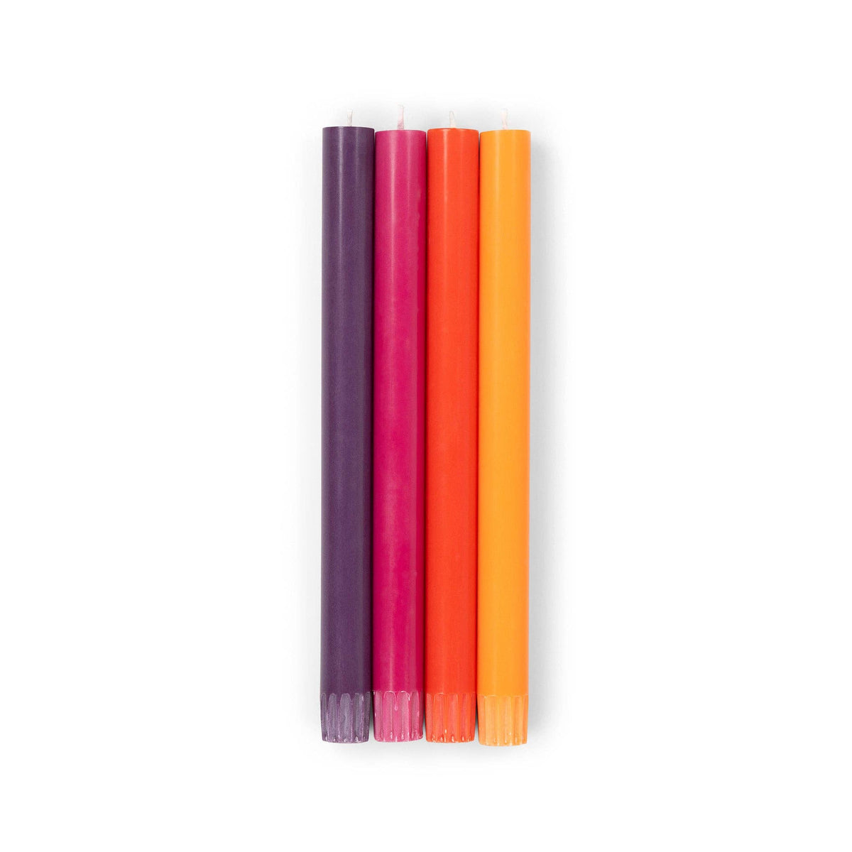 Mixed Set - Reds and Pinks Eco Dinner Candles, 4 per pack