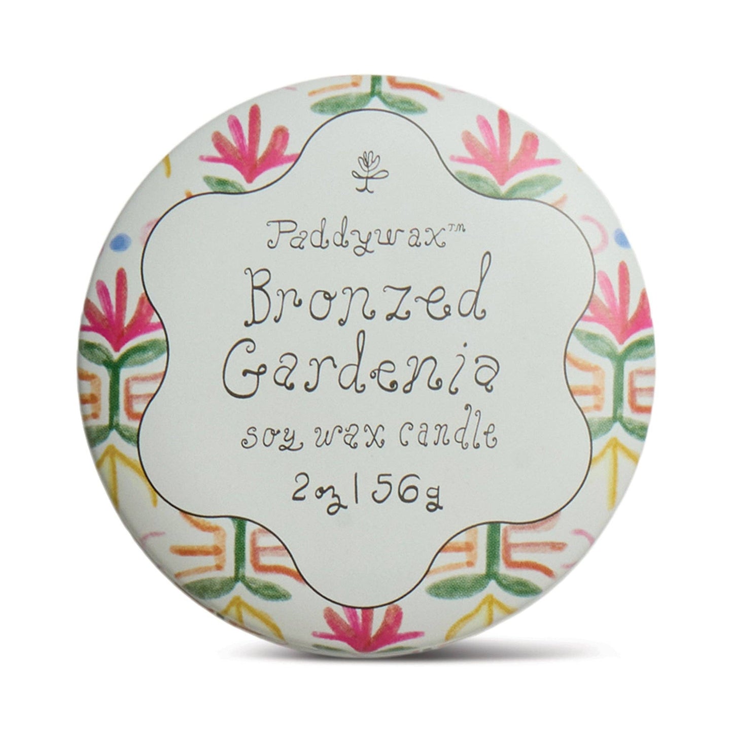 Paddywax Tulip Tin Candle - Bronzed Gardenia