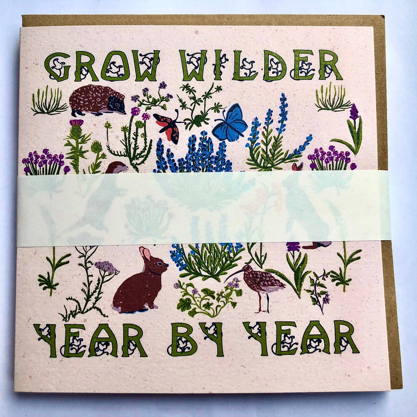 Birthday Card Grow Wilder Year by Year Meadow