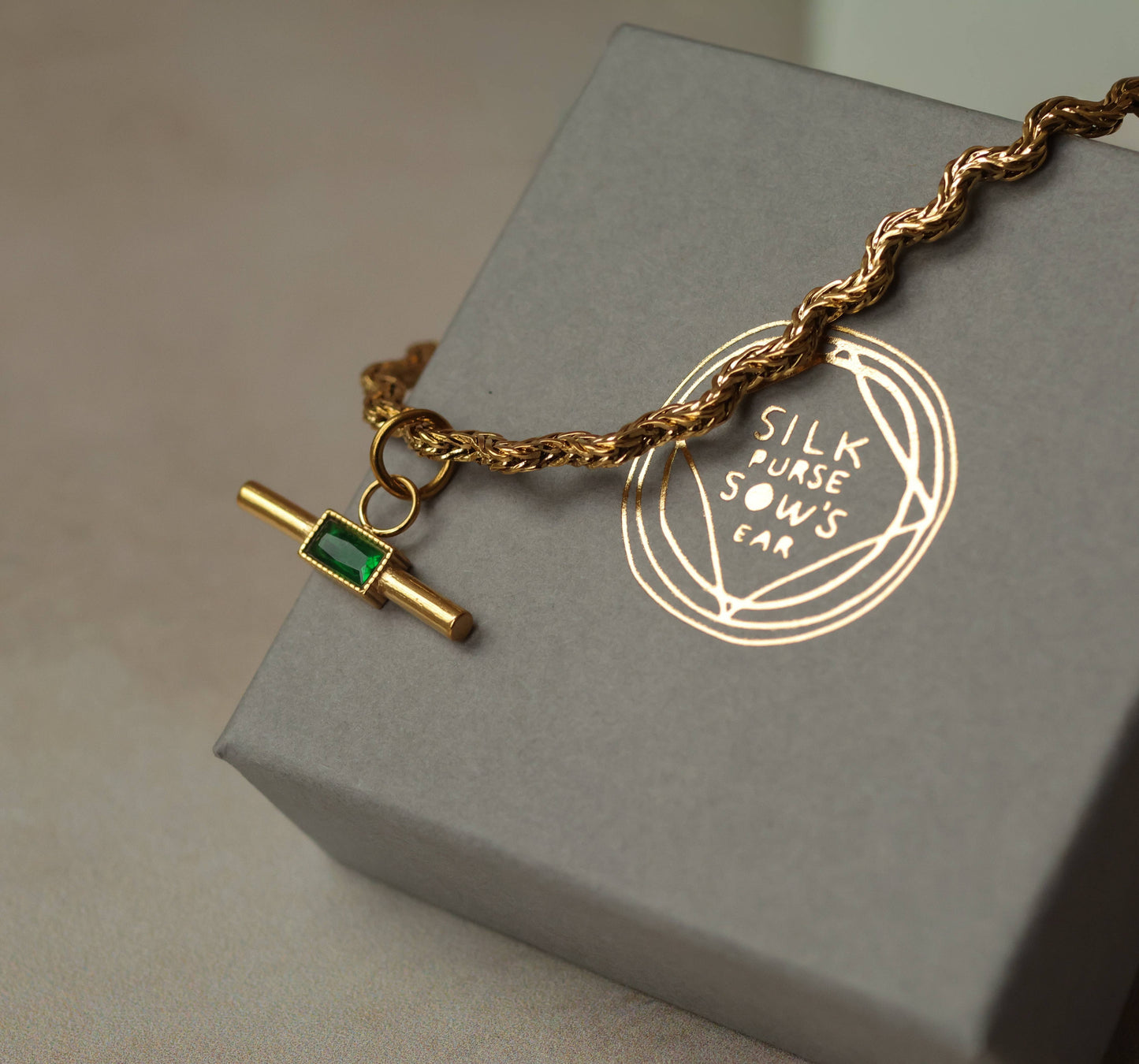 Jade Bar Statement Necklace
