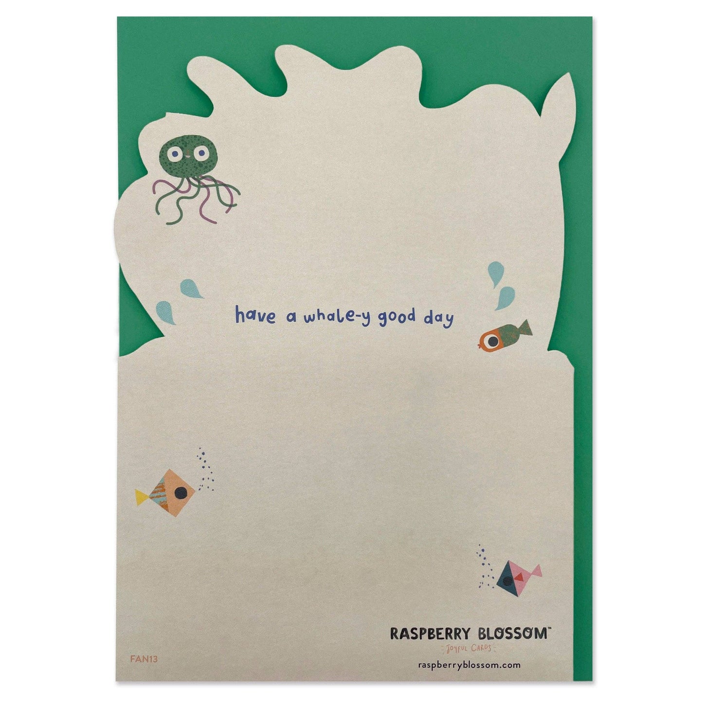 Happy Birthday - Have a whale-y good day children's fold out card