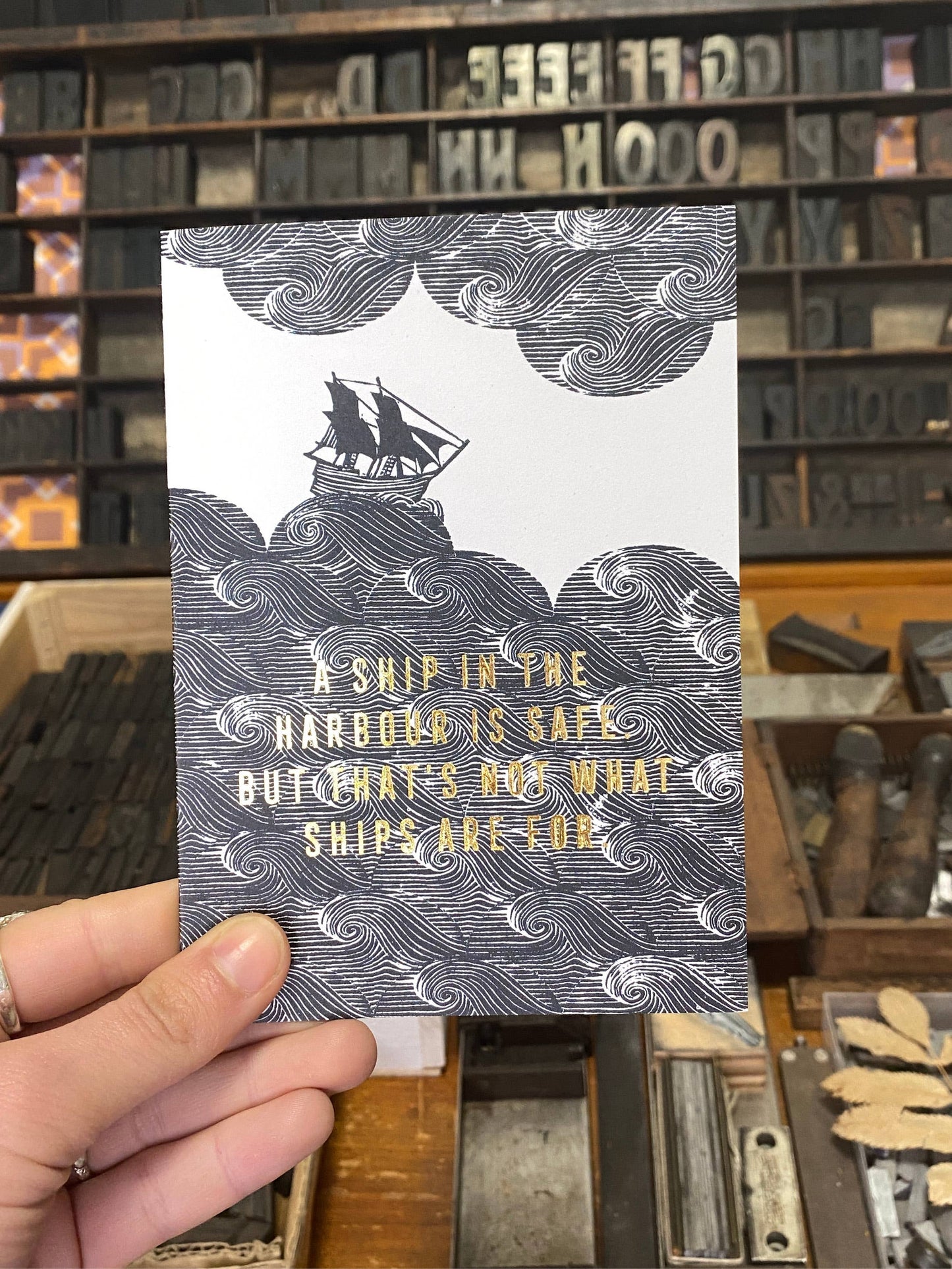 Ship In The Harbour card