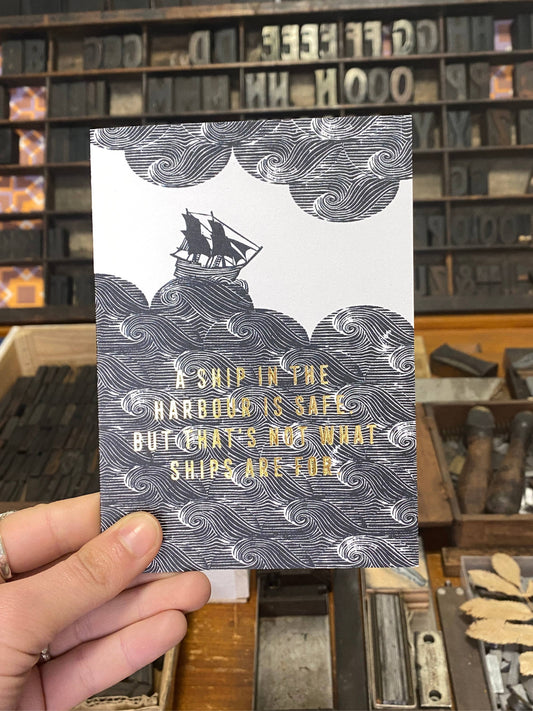 Ship In The Harbour card