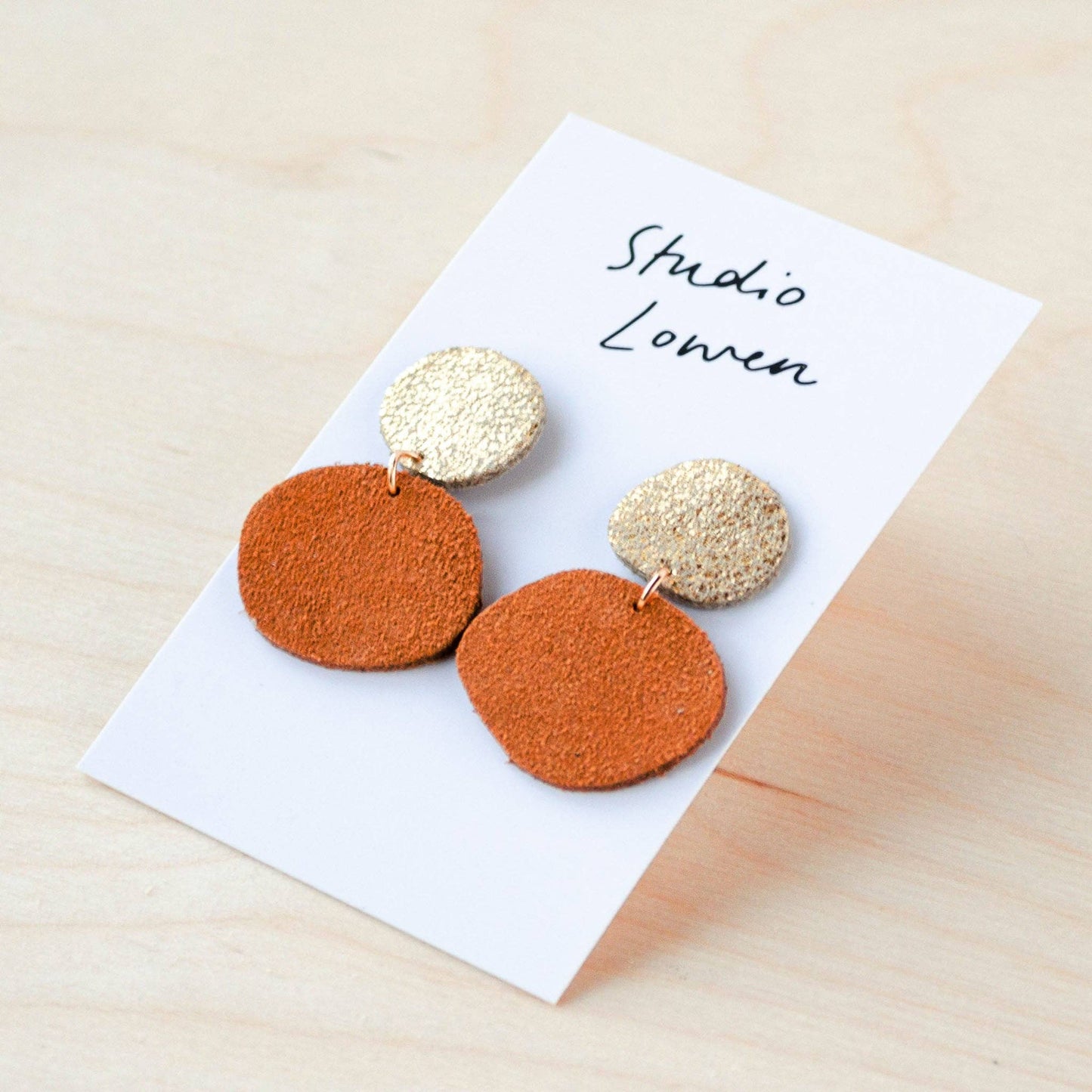 Bili Pop Earrings Suede