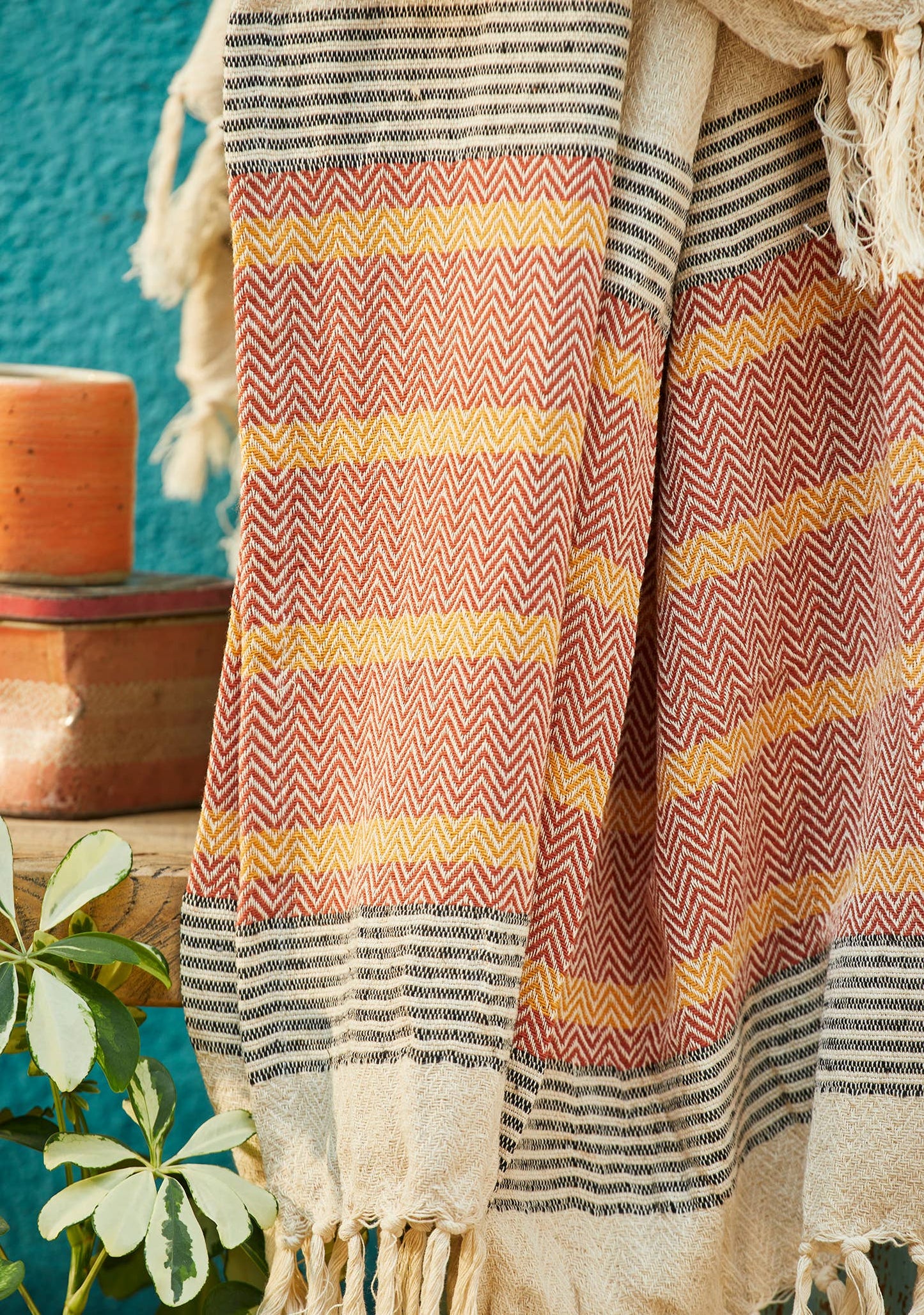 Malabar Throw With Tassels
