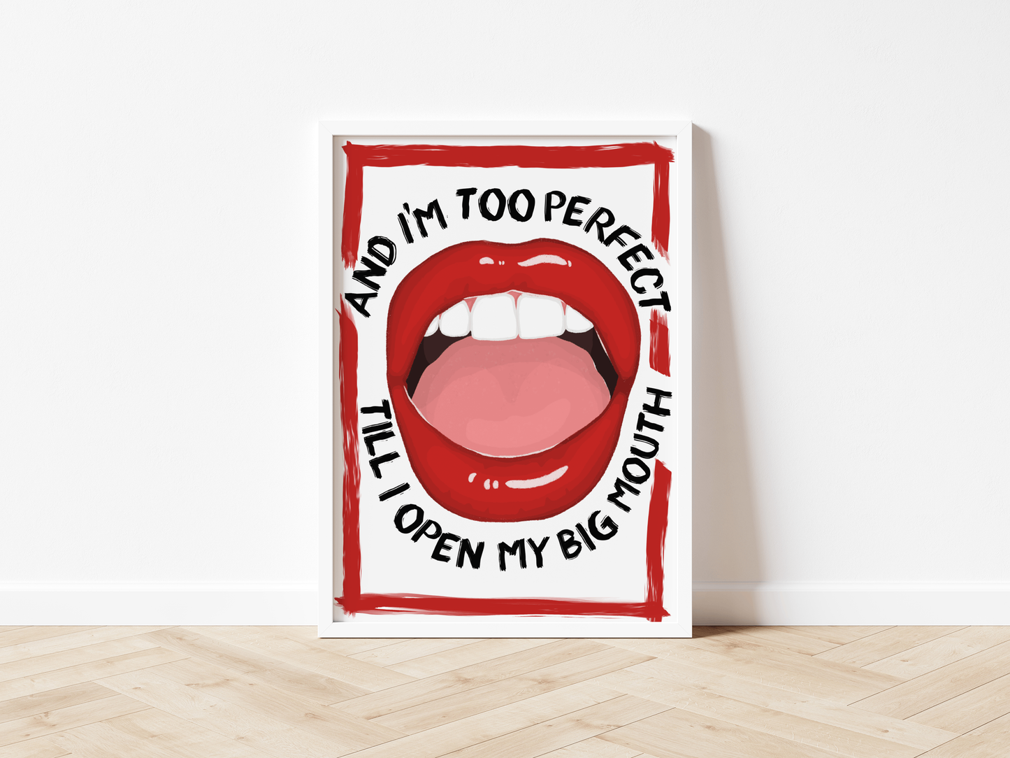 Till I Open My Big Mouth - Lola Young Messy Inspired Print