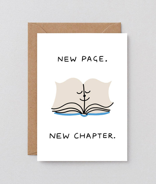 New Page New Chapter Greetings Card