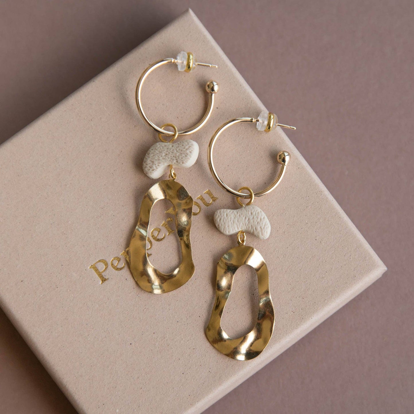 Grooves Statement Hoop Earrings