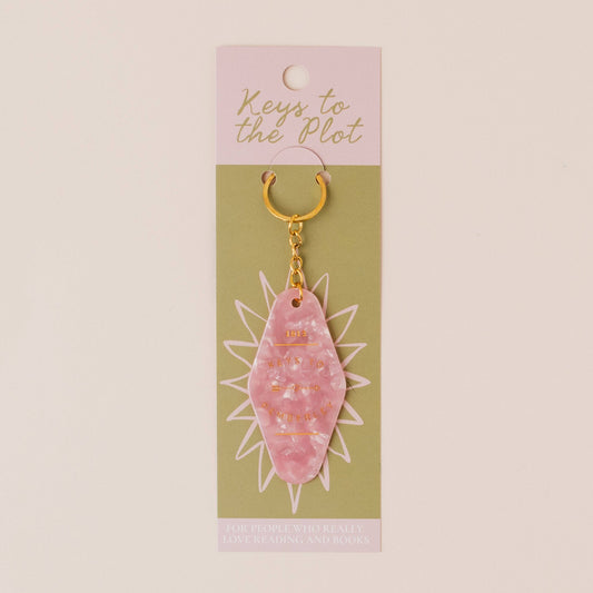 KEYS TO PEMBERLEY Book Lover Motel Keyring