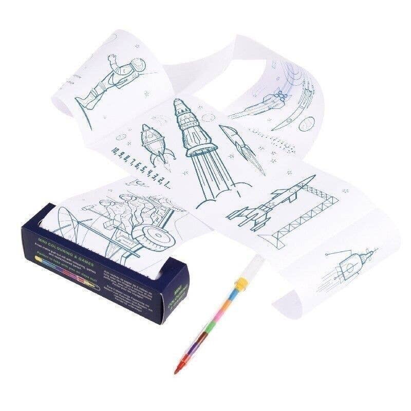 Mini Colouring And Games - Space Age