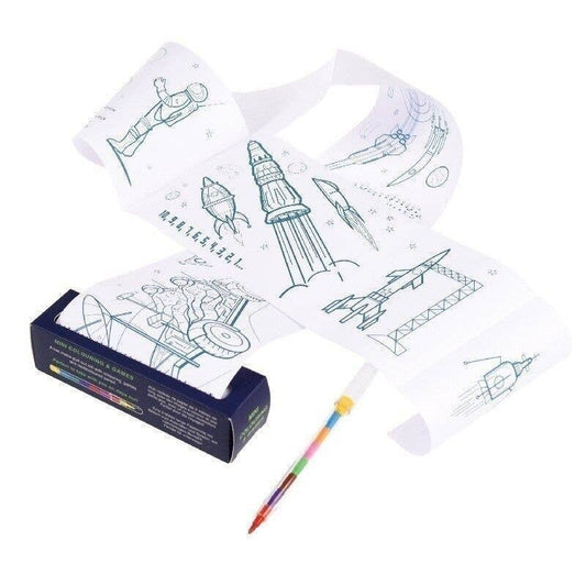 Mini Colouring And Games - Space Age