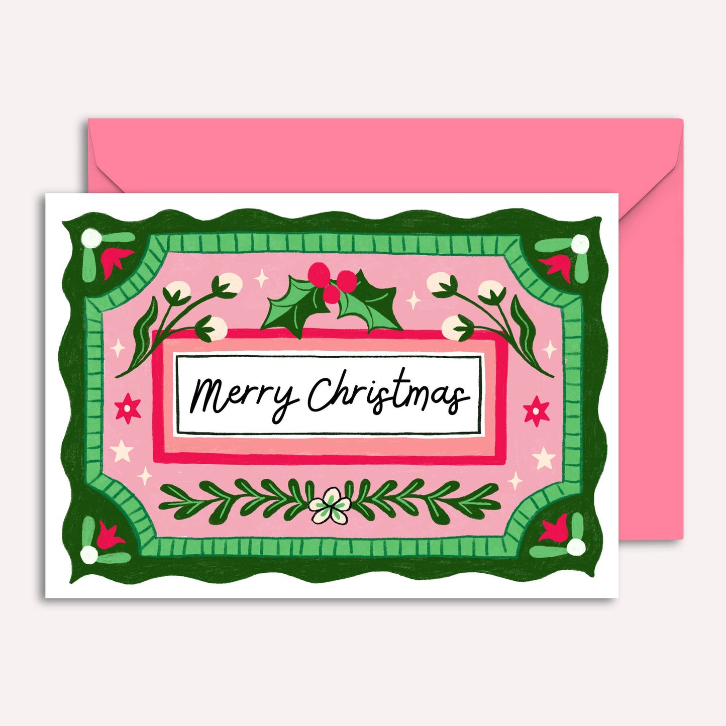 Christmas Card Pack of 4 | Vintage | Holiday Cards Pack