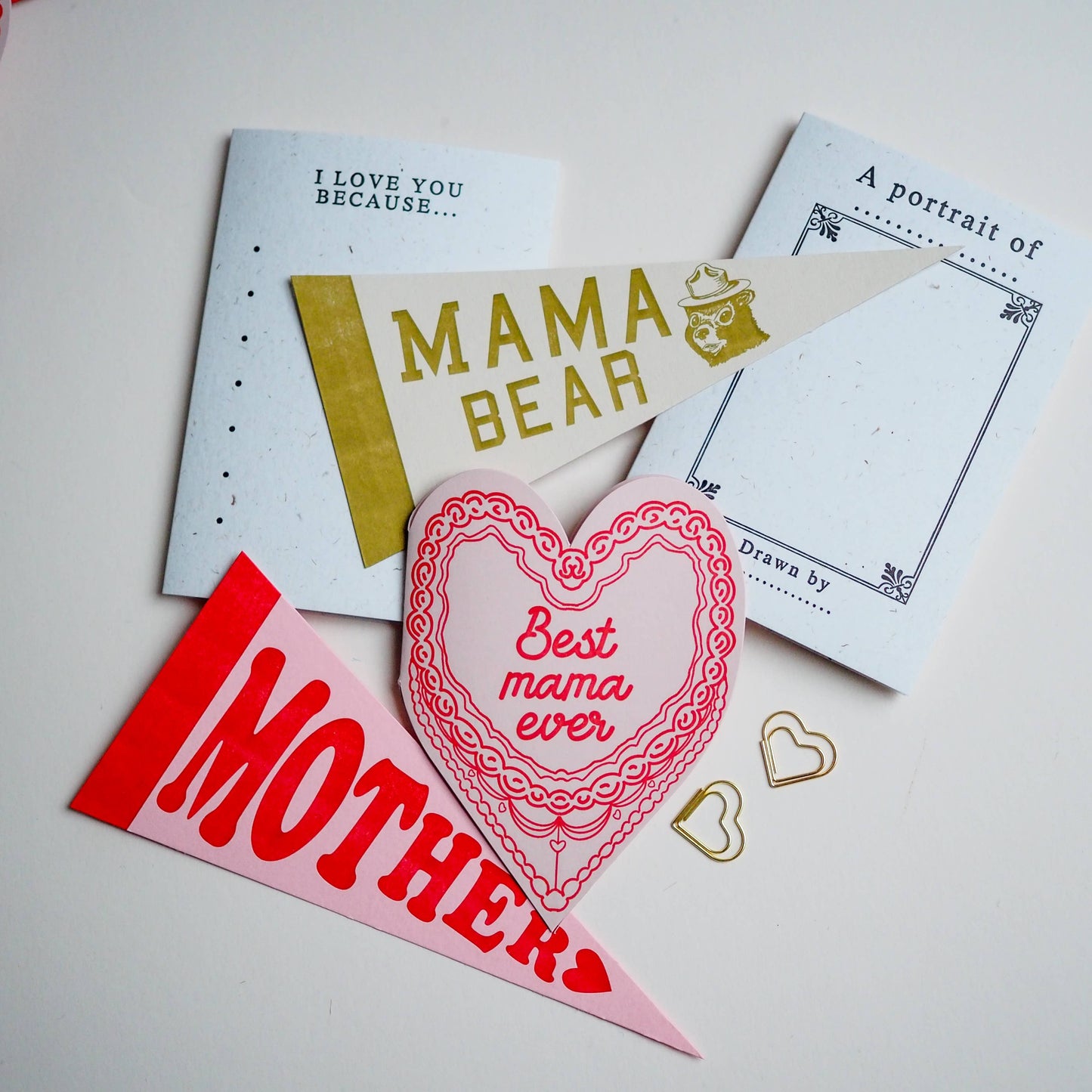 Best mama ever cake heart card