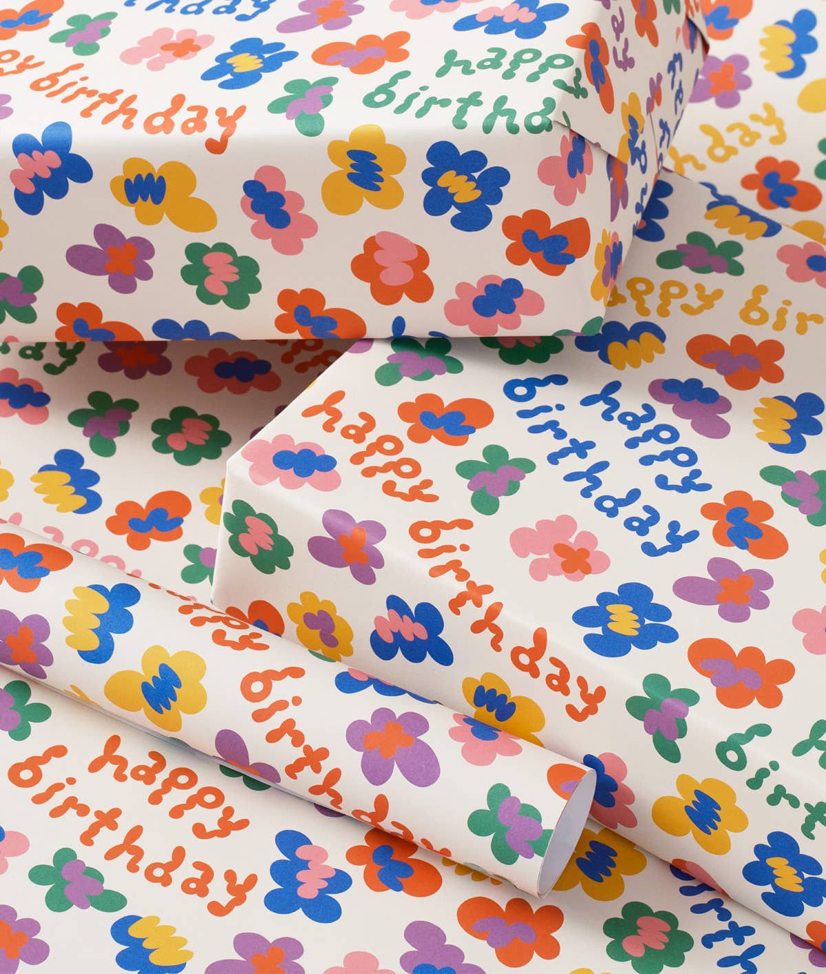 Happy Birthday Burst Gift Wrap