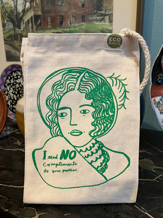 Sac à lunch en toile recyclée - Je n'envoie aucun compliment