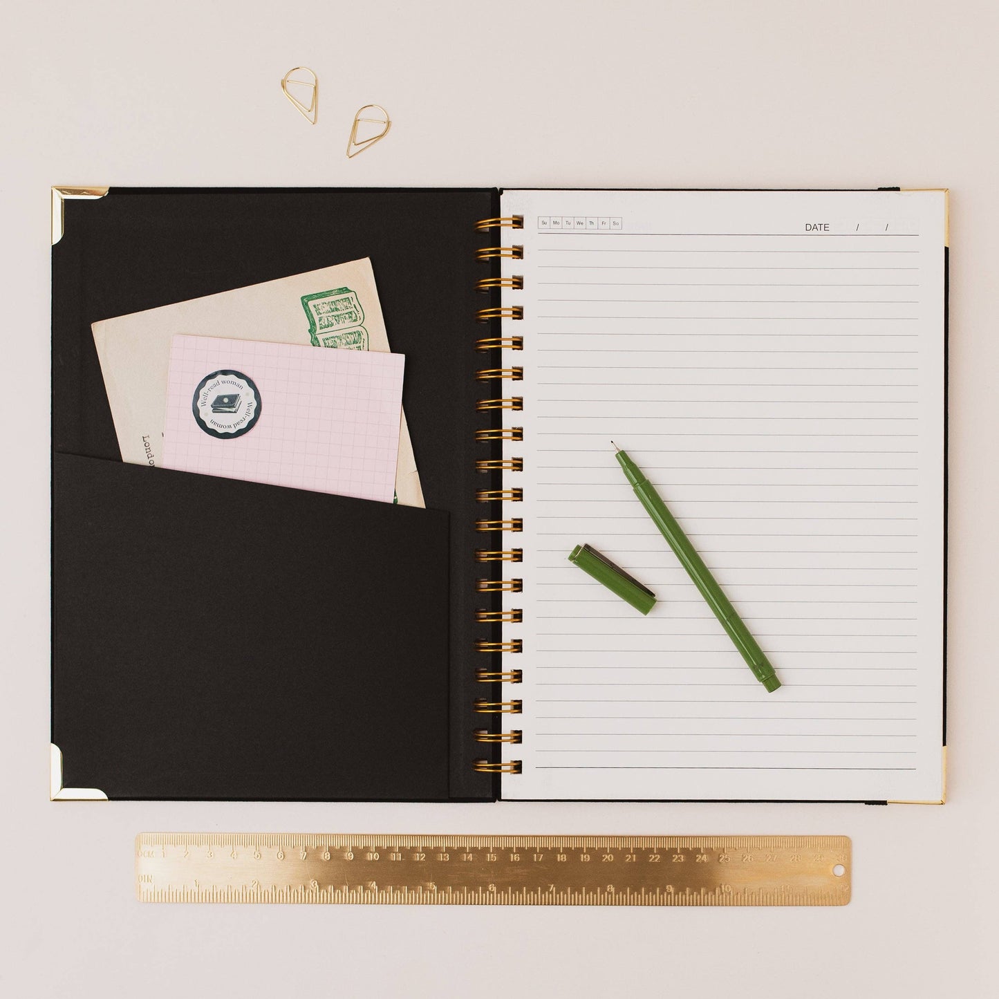Jane Austen Literary Quote Book Lover Linen Spiral Notebook