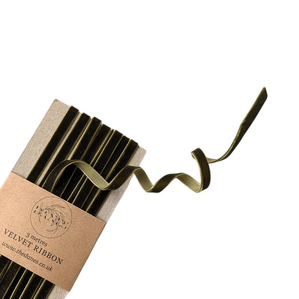 Velvet Ribbon red - 6mm x 3M