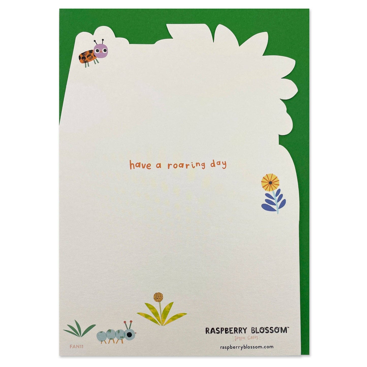 'Happy Birthday - Have a roaring day' children's fold-out birthday card