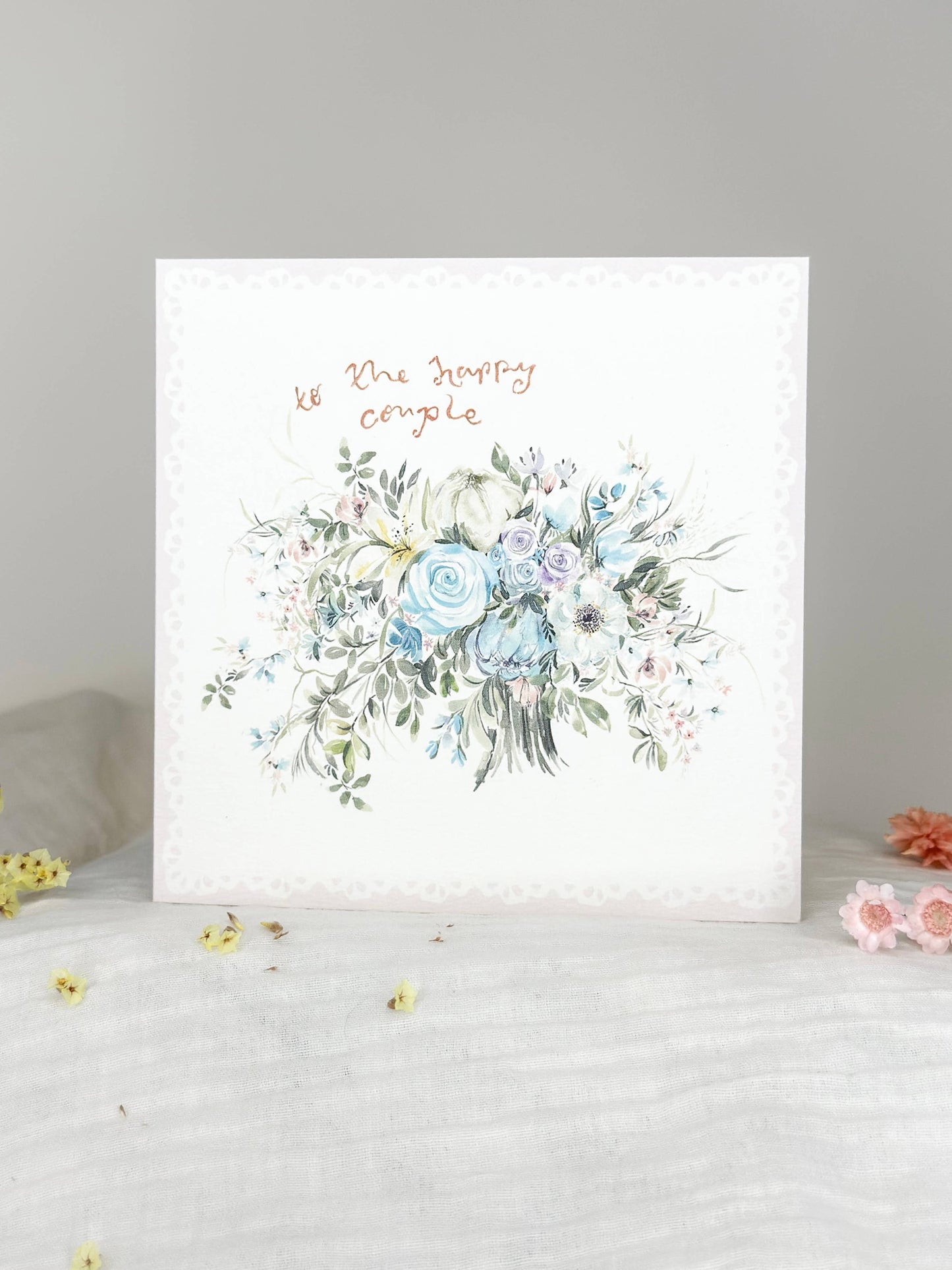 To the happy couple - Wedding card