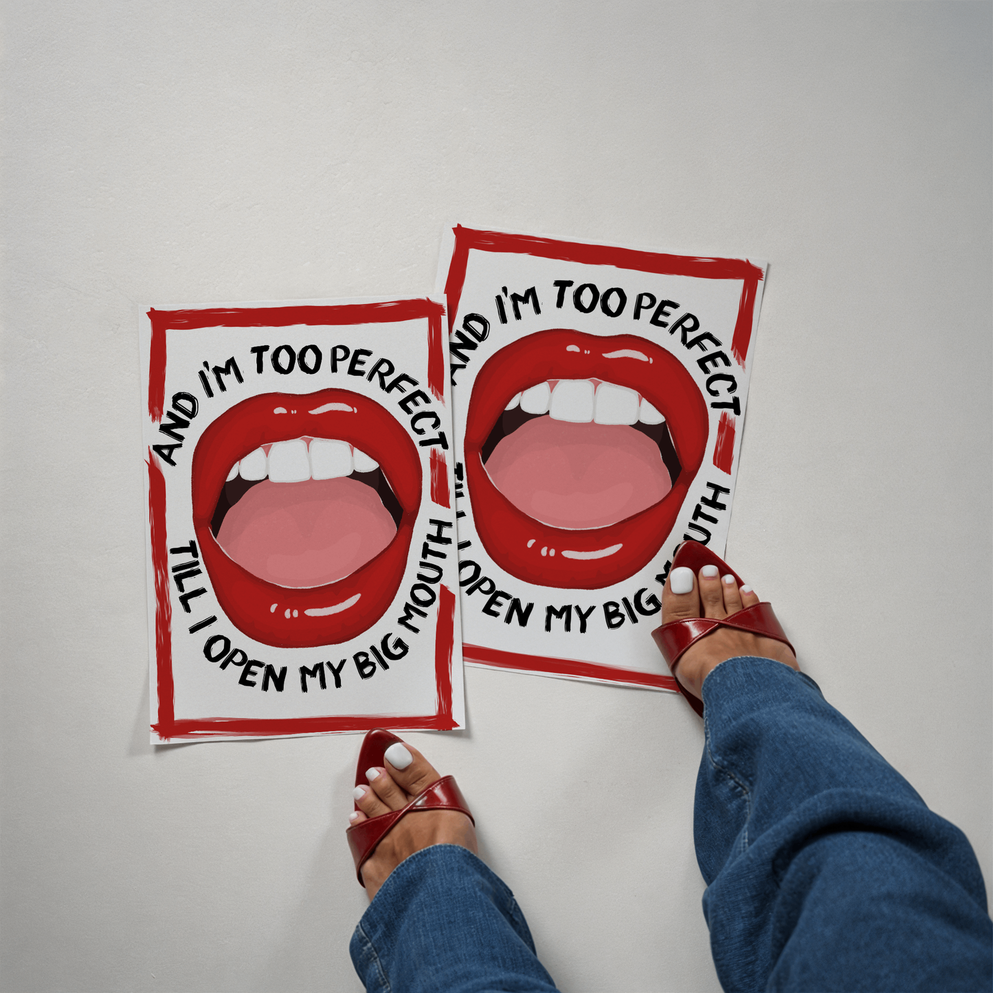 Till I Open My Big Mouth - Lola Young Messy Inspired Print