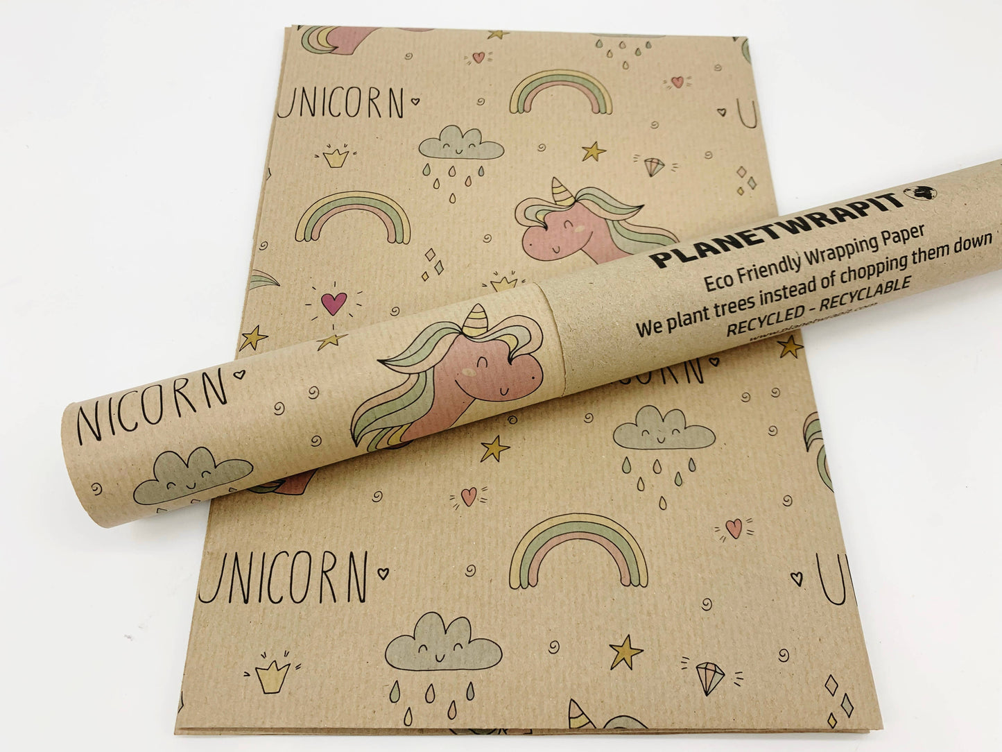 Unicorn Recycled Kraft Wrapping Pape