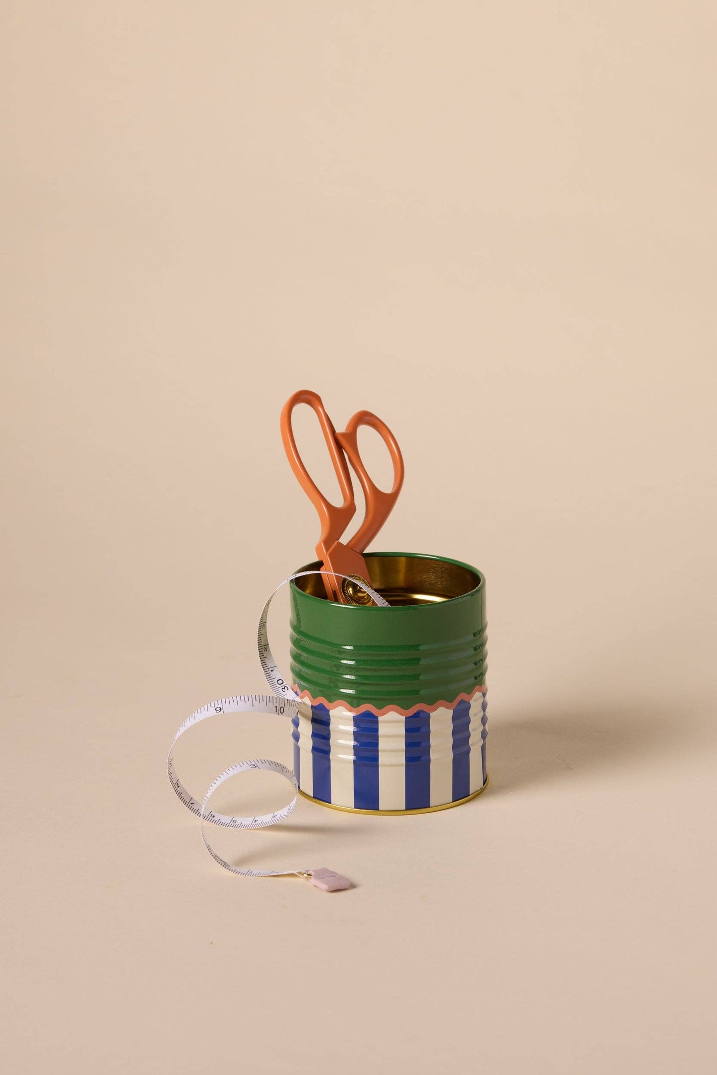 Striped Storage Tin