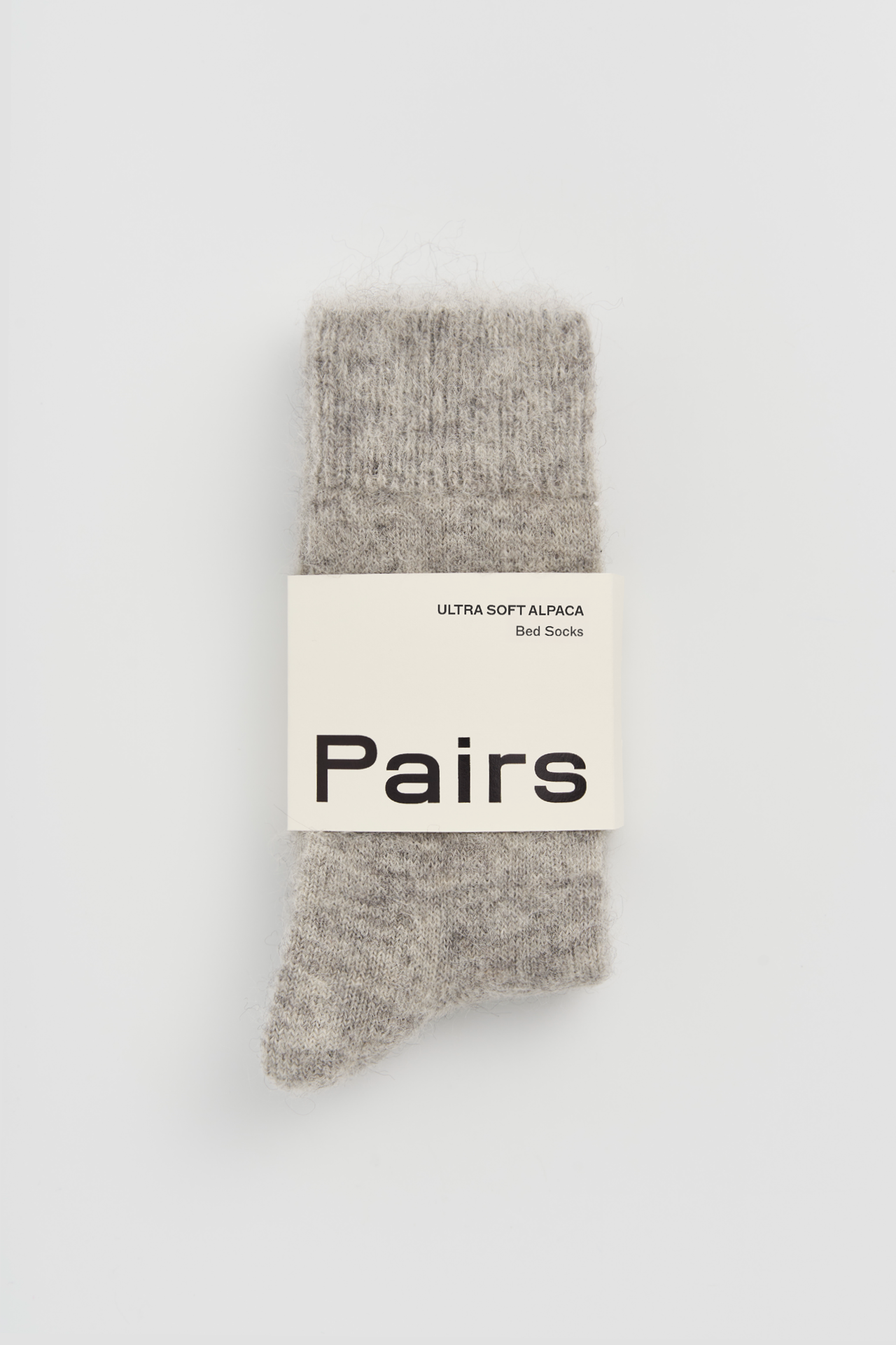 Correct Grey Ultra Soft Alpaca Bed Socks