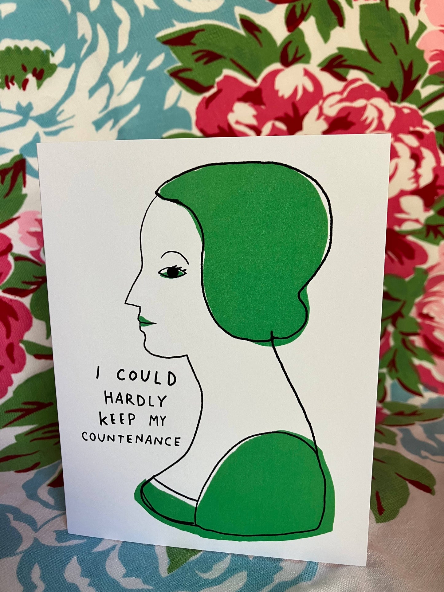 A2 Greeting Card - I Could Hardly Keep My Countenance