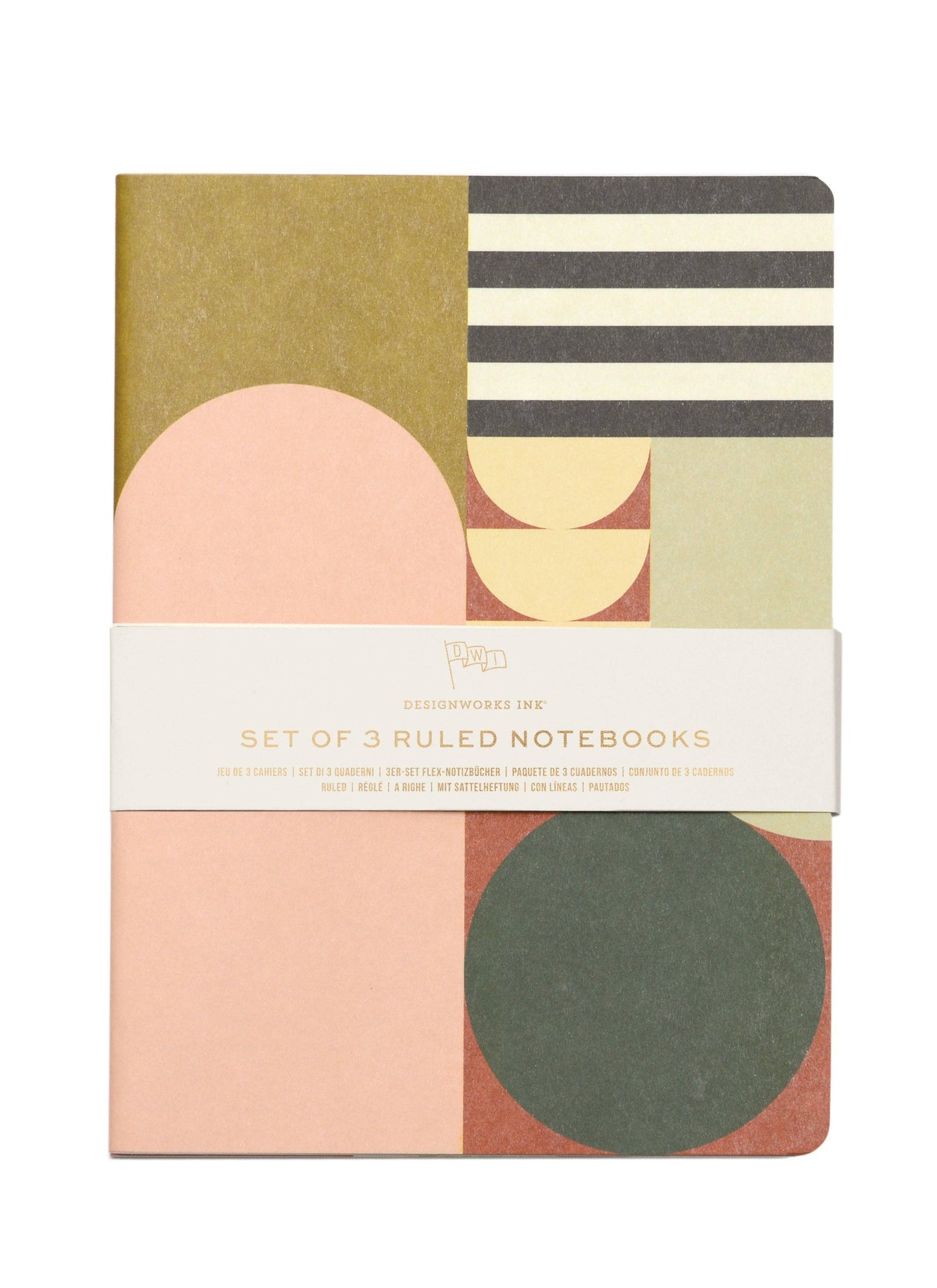 Designworks Ink Flex Notebooks - Mod Geo (Set Of 3)