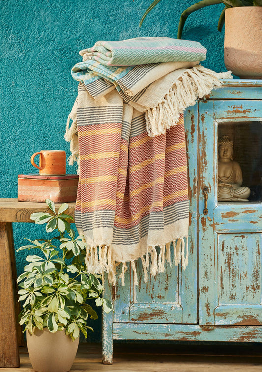 Malabar Throw With Tassels