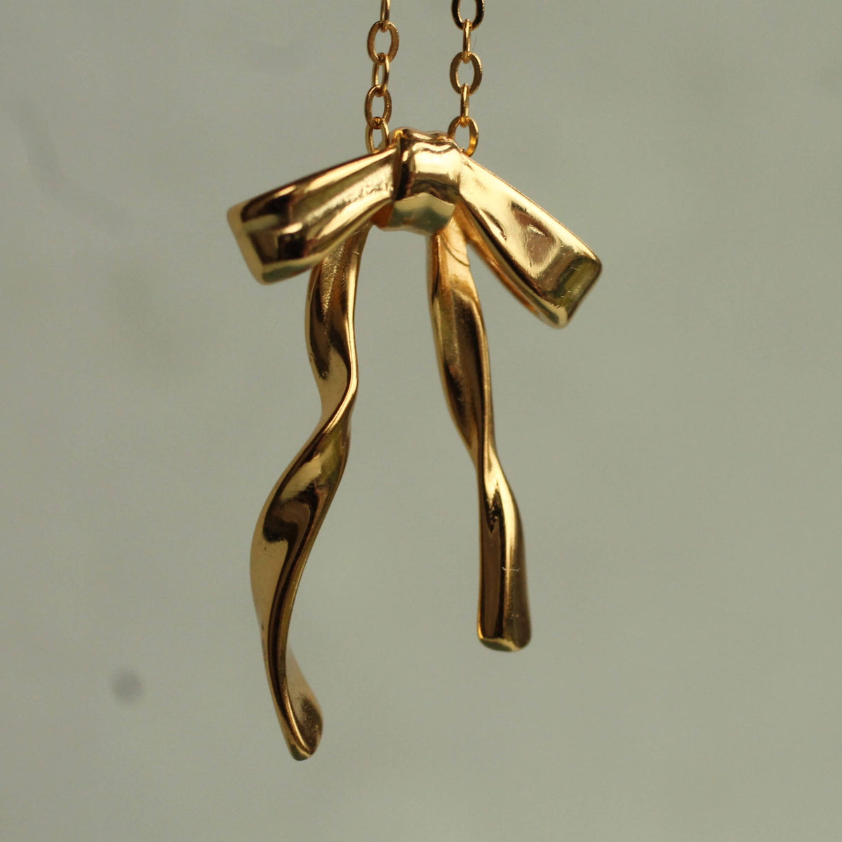Gold Vermeil Bow Necklace